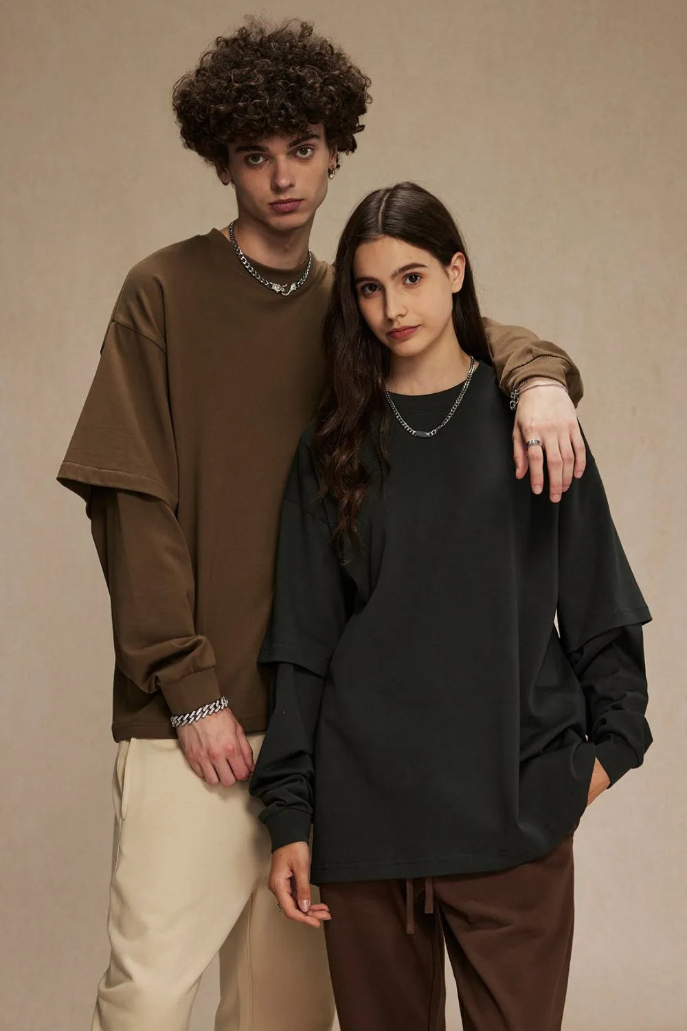 Men's Round Neck Long Sleeve T-Shirt