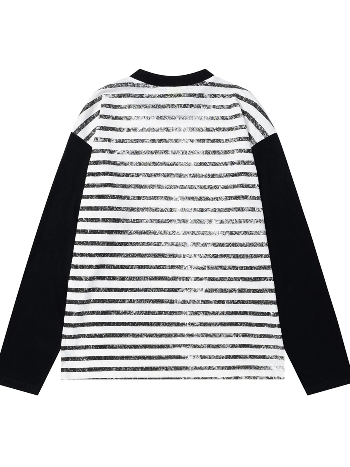 Men's Vintage Style Photo Print Contrast Sleeve T-Shirt