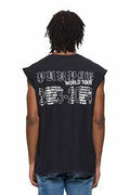 PURPLE Sleeveless TShirt Back Graphic