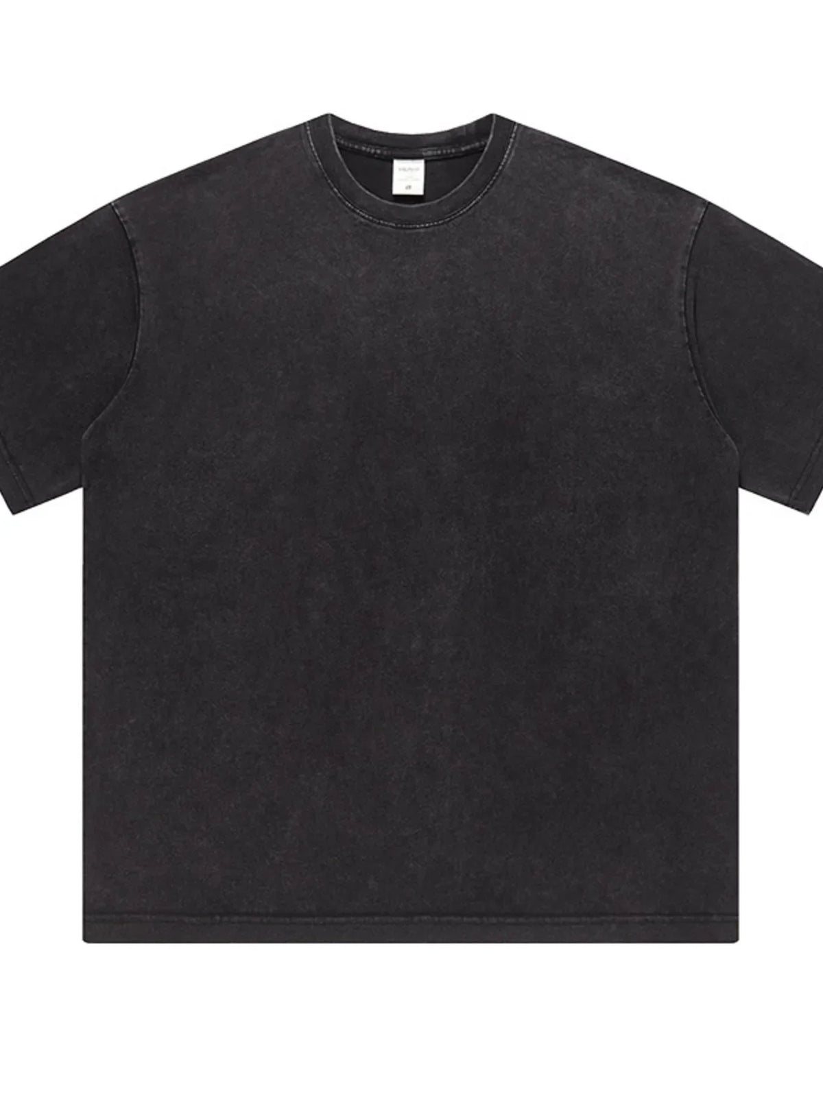 Men's Full Size Washed Round Neck T-Shirt Plus Size