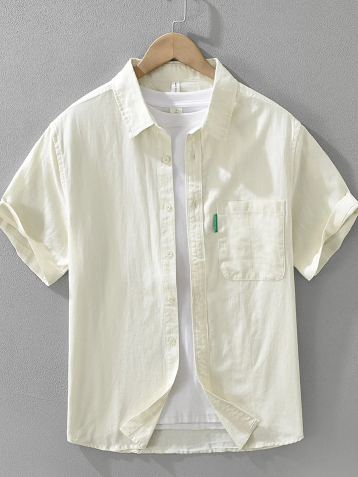 Men's Plus Size Button Up Short Sleeve Shirt