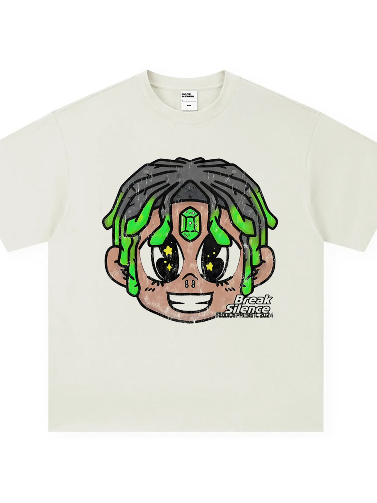 Men's Cartoon Graphic Oversized T-Shirt