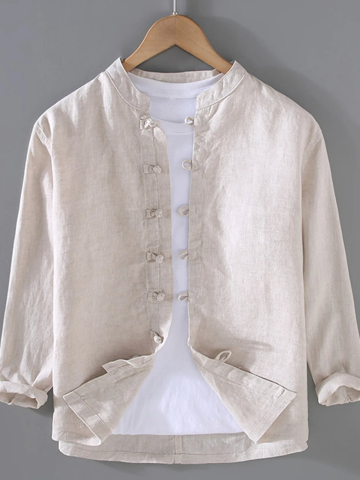 Men's Plus Size Button Up Long Sleeve Shirt