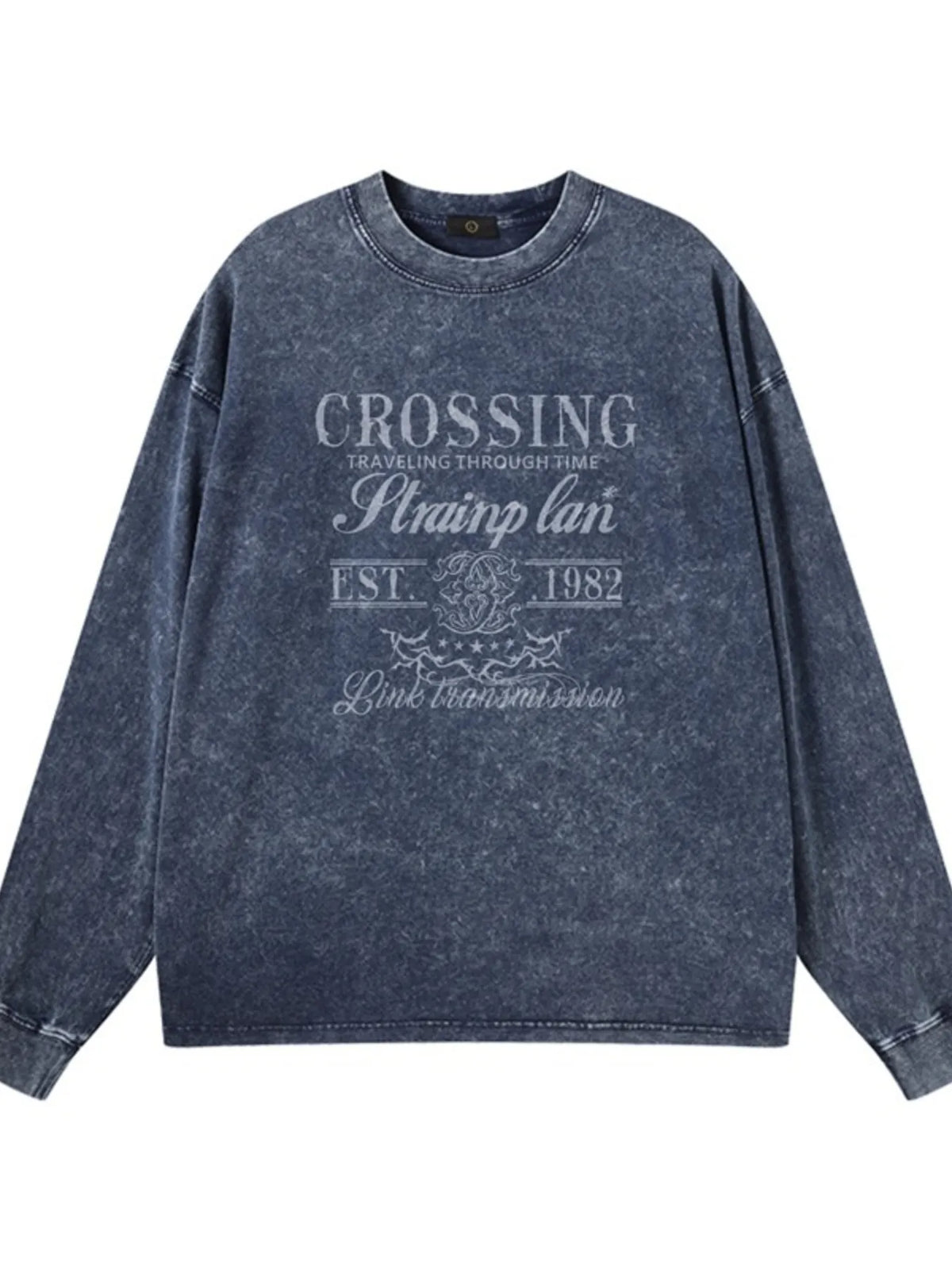 Men's Graphic Round Neck Long Sleeve T-Shirt