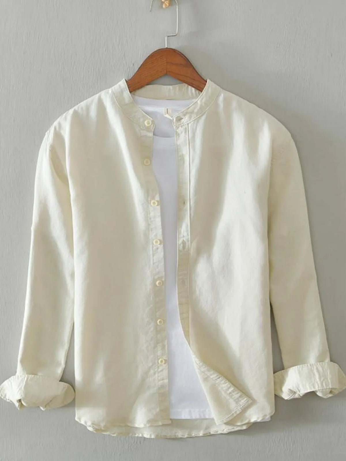 Men's Full Size Button Up Long Sleeve Shirt Plus Size