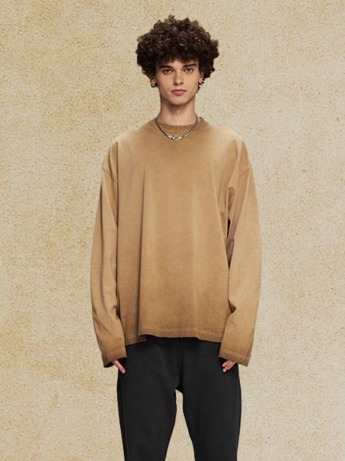 Men's Round Neck Long Sleeve T-Shirt