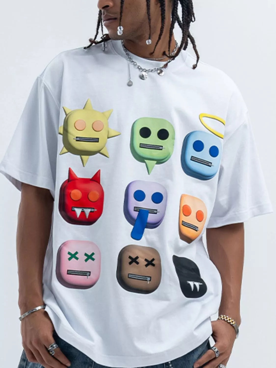 Men's Graphic Round Neck Short Sleeve T-Shirt