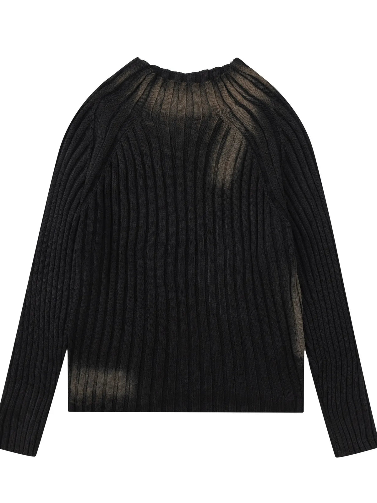 Men's Ribbed Knit Long Sleeve Sweater