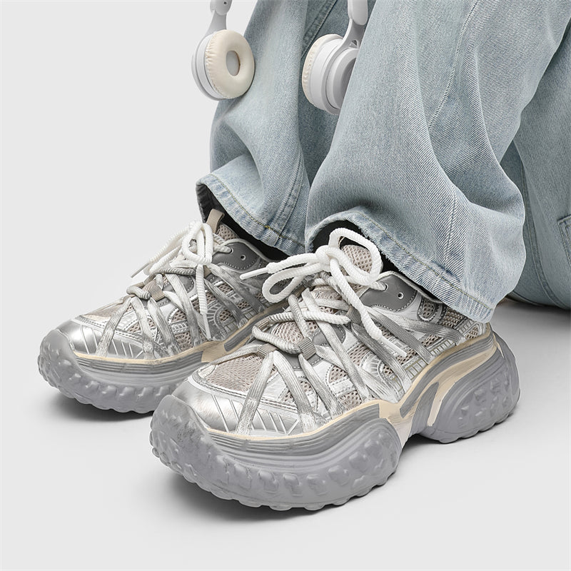 Reaper unit worldwide S8888 Champagne Tire Sneakers