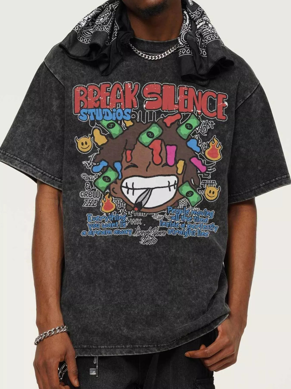 Men's Break Silence Graphic Relaxed Fit T-Shirt