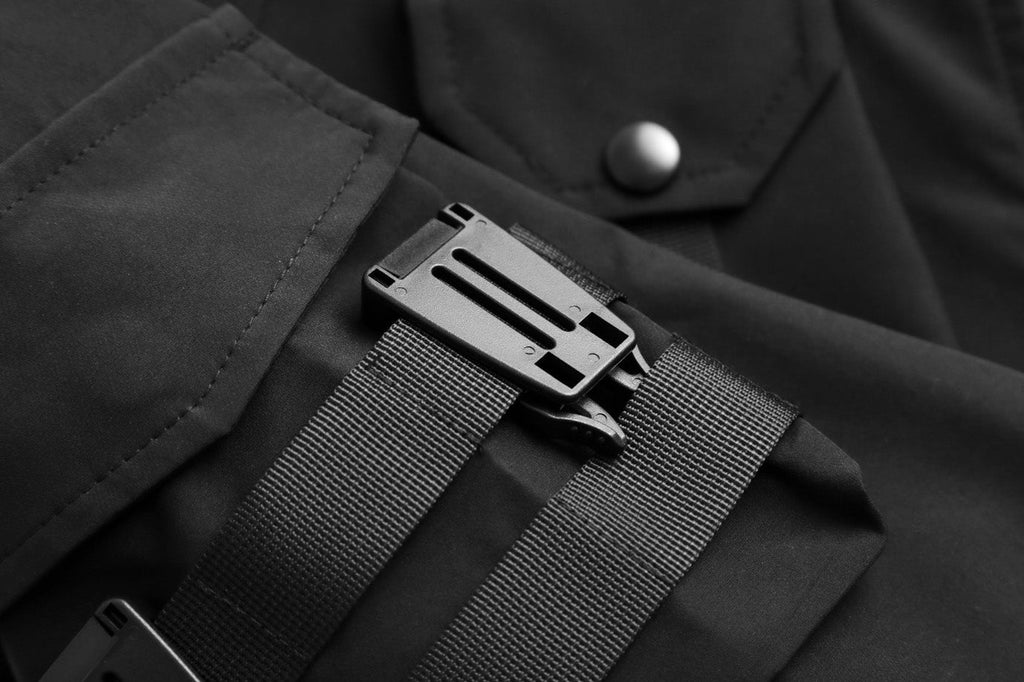 Reaper unit worldwide IBJ514 Black Techwear Functional Jacket