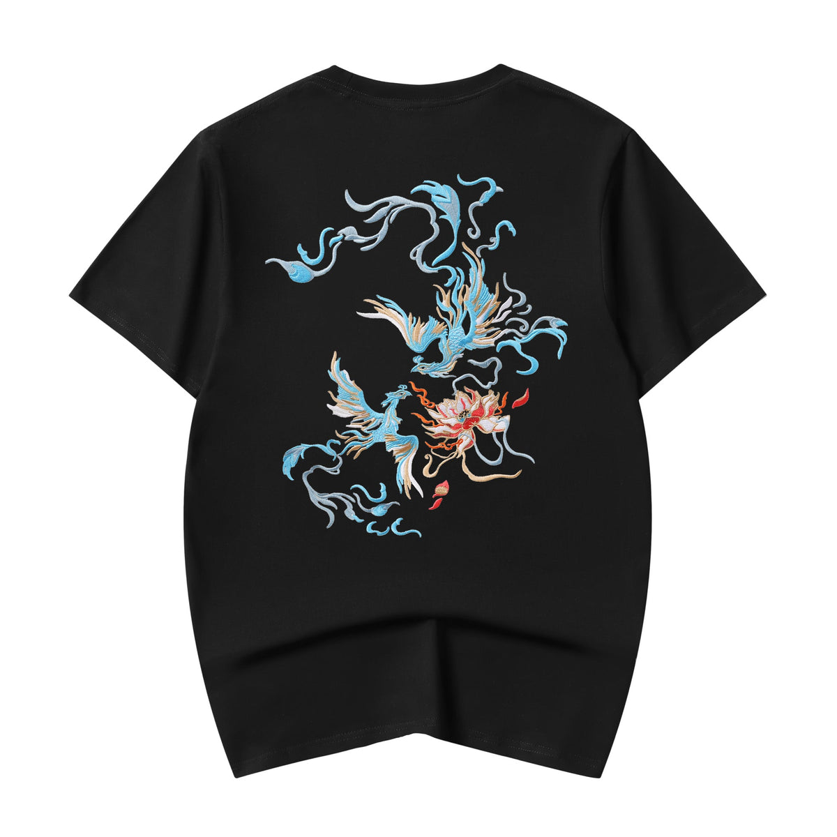 Reaper unit worldwide KH606 Blue Phoenix Embroidery Tee
