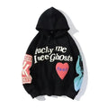 Reaper unit worldwide New Cool Printed Hoodies For Men Trendy Stylish Casual Wear For Winter Party Wear  Men Hooded Sweatshirts Lucky Me I See Ghosts Hoodie Hip Hop Street Rapper Unisex Couple Sweatshirt With Novelty Printing for Men Women