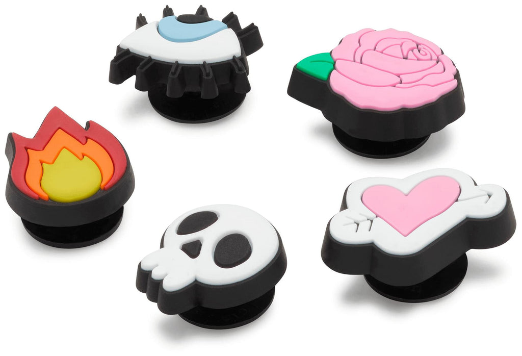 Reaper unit worldwide Crocs Jibbitz 5-Pack Small Hand Drawn Symbols Unisex Charms