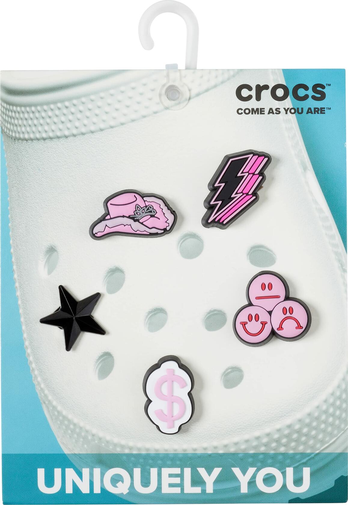 Reaper unit worldwide Crocs Jibbitz 5-Pack Trendy Shoe Charms Spacey Girl One Size