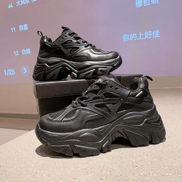 Reaper unit worldwide Modern Thick Platform Sneakers White Woman Vulcanize Shoes Luxury Tennis Sneakers Trainers Lace Up Fashion Comfortable Walking Footwear New Lightweight Sneakers