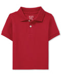 The Children's Place baby boys Fashion Color Short Sleeve Pique Polo 5T Classic Red Single - # BOAA11510005