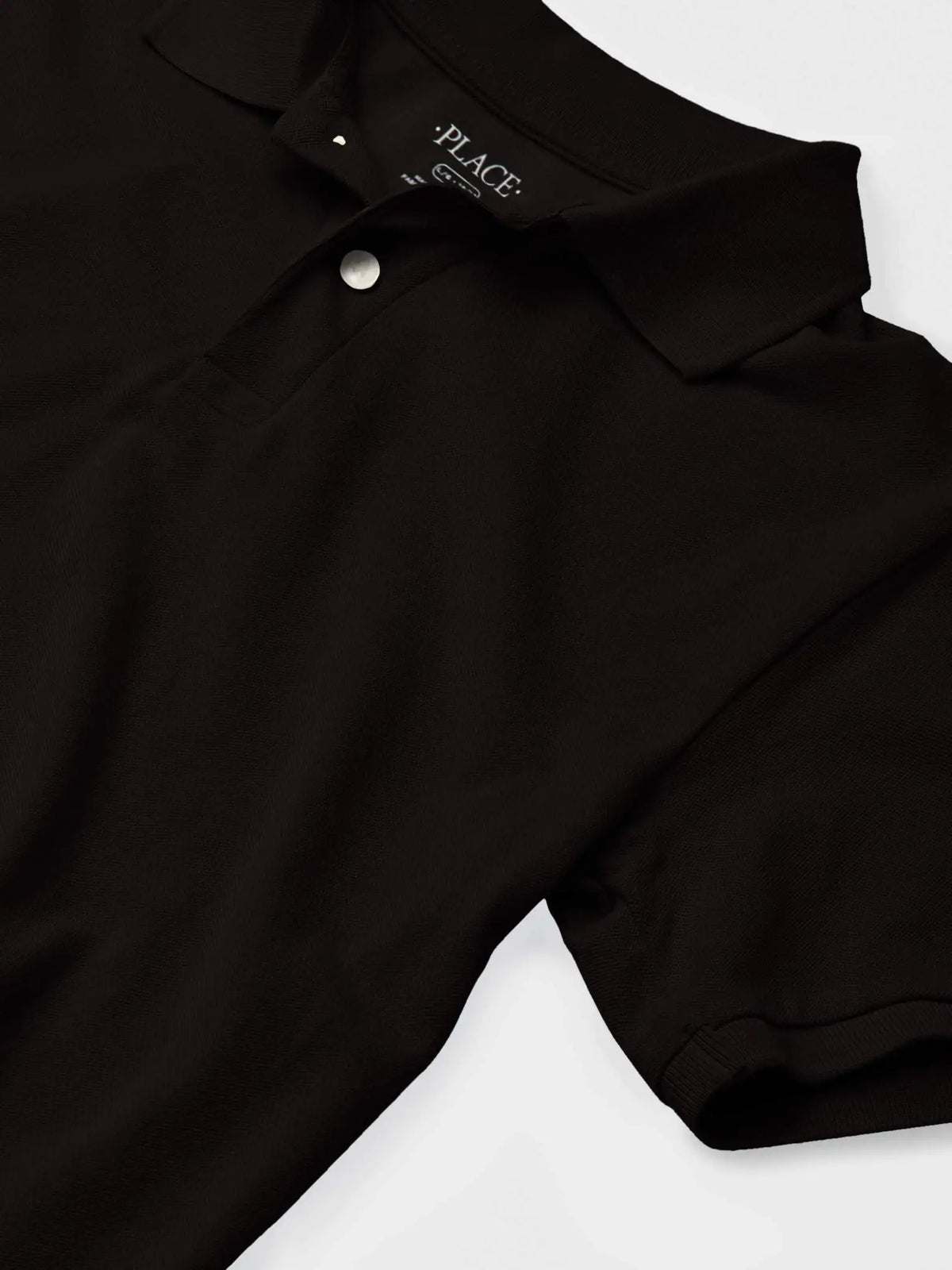 The Children's Place Boys Multipack Short Sleeve Pique Polo X-Large Black 2-pack - # BOAA12510009