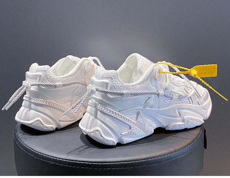 Reaper unit worldwide Women Fashion Sneakers Casual Leather Sports Shoes Sneakers Comfortable Walking Footwear Fashion New Lightweight Casual Thick Sneakers