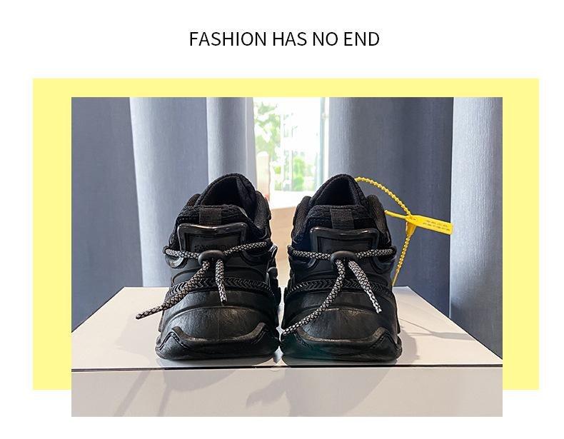 Reaper unit worldwide Women Fashion Sneakers Casual Leather Sports Shoes Sneakers Comfortable Walking Footwear Fashion New Lightweight Casual Thick Sneakers